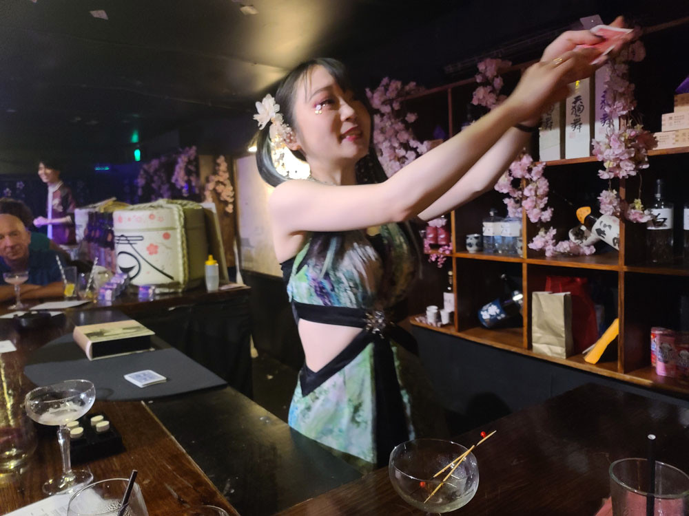Magician Kaori Kitazawa from The Maho Magic Bar.