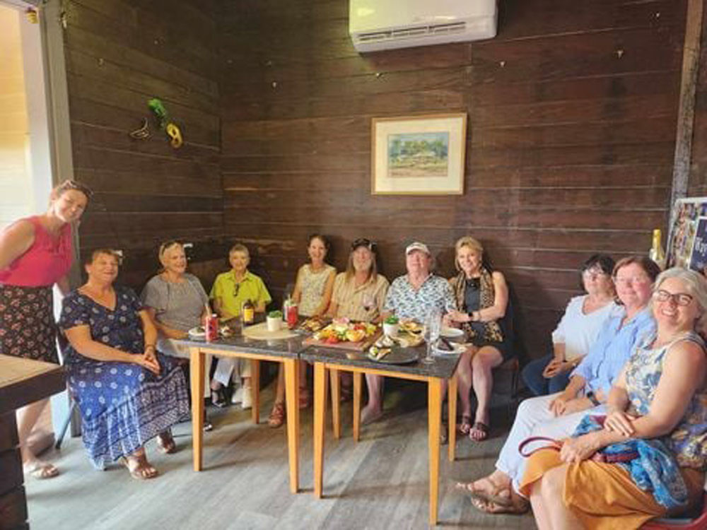 Erica Mast (left), Colleen Smith, Cath Wilmott, Lin Hooper, Jen Ryan, Thomas Ryan, Glen Shorrock, Irene Shorrock, Heather Macaulay, Lynette Percic, Juliette Oakes.