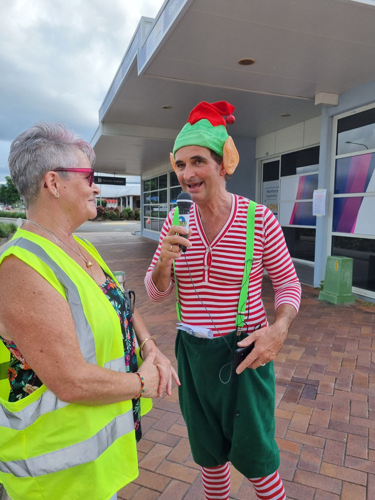 Truly Erdman interviewed whilst volunteering at last year’s Mossman Christmas Street Party