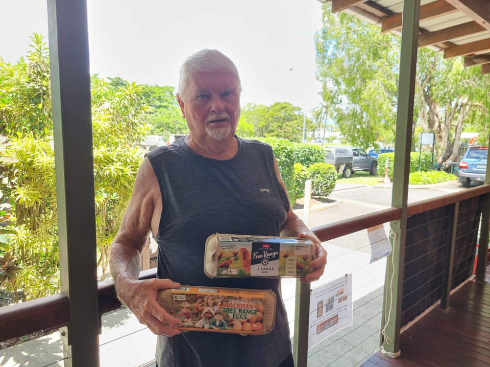 Bruce Ferguson doing his bit for food rescue at The Neighbourhood Centre, Mossman