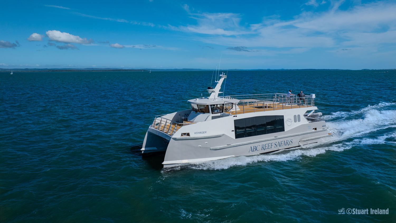 The new Voyager at sea. Picture: Stuart Ireland