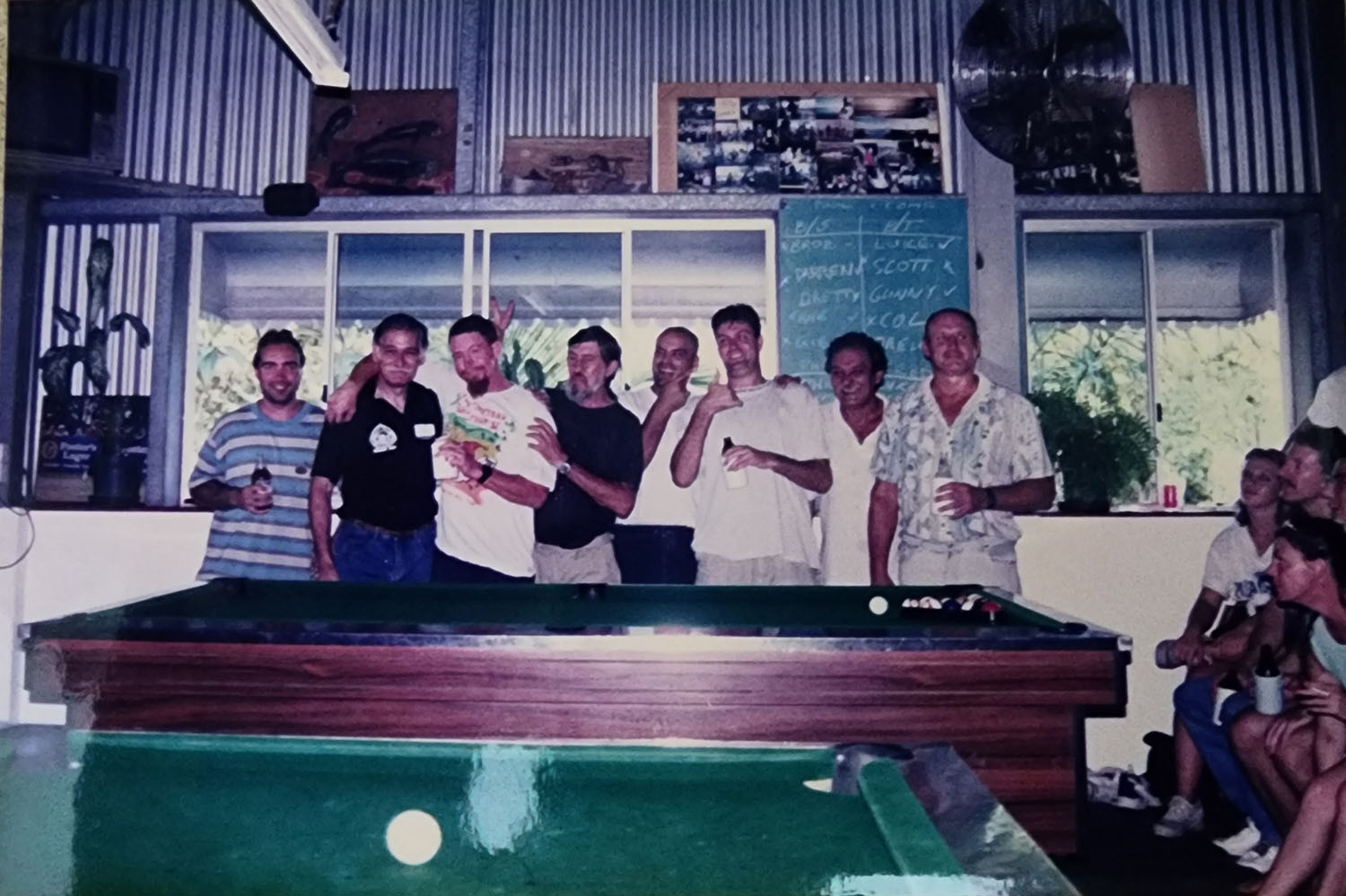 Another pool competition at the Tin Shed.