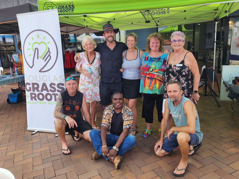 Volunteer Extravaganza organiser Tanya Morris (back, second right) together with a team of great volunteers.