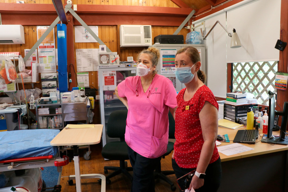 The Health Minister Yvette D’ath visited the Cow Bay Health Clinic last month.