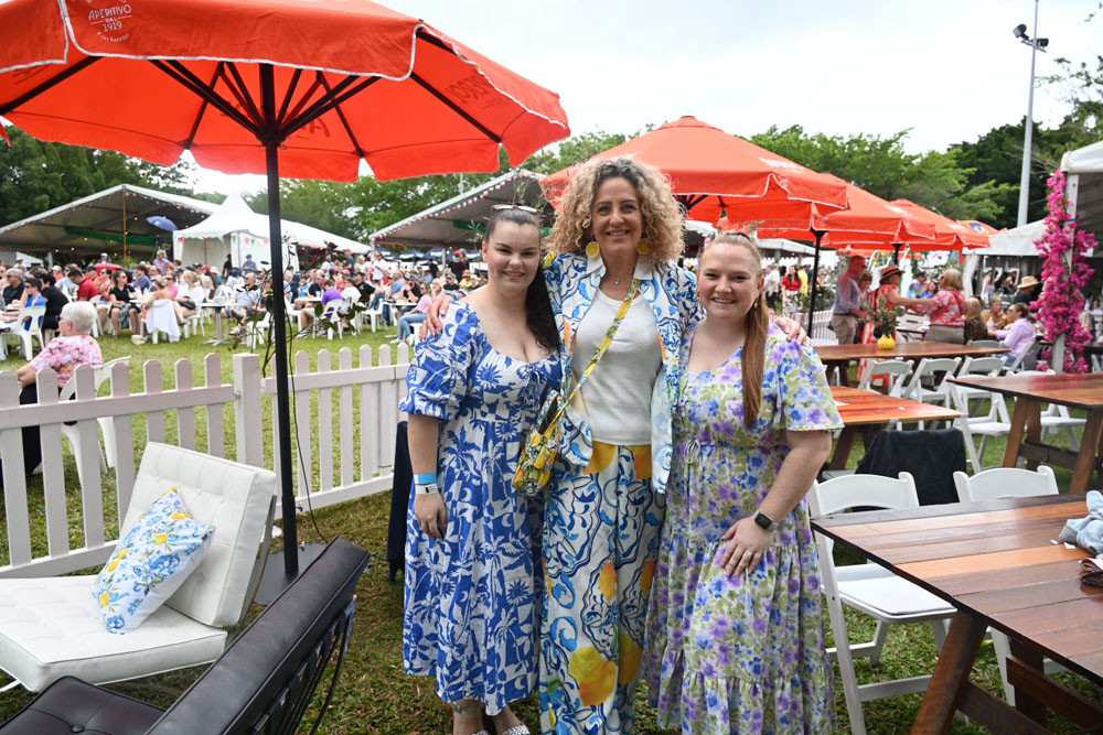 Anna Hitchings, Regan Piccone and Emily Walden dressed up for the festival.