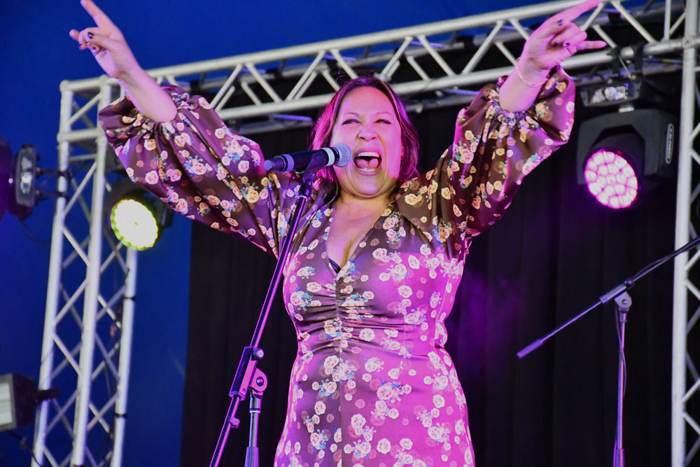 Kate Ceberano at the big top music hall.