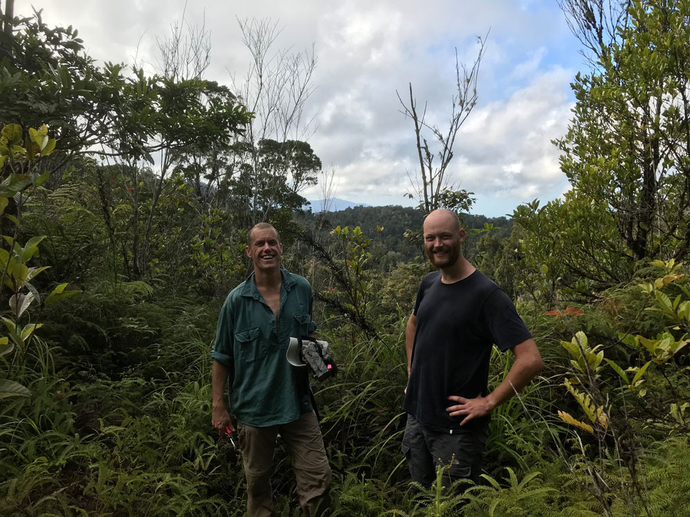 Conrad Hoskin & Hein Tholen exploring remote quoll habitat