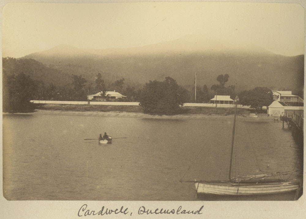 View of the township of Cardwell c. 1885. Courtesy SLQ.