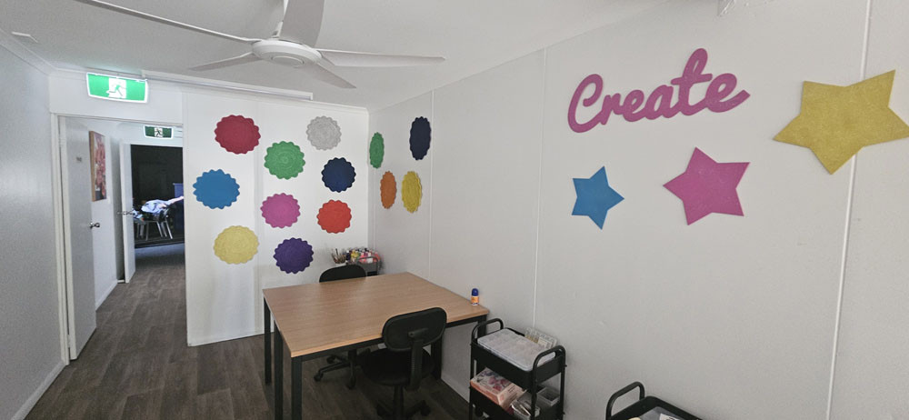 The creativity area at Our Hub.
