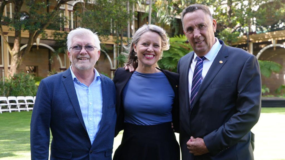 At state parliament are (from left) Mulgrave MP Terry James, Barron River MP Bree James and Cook MP David Kempton. Picture: Supplied