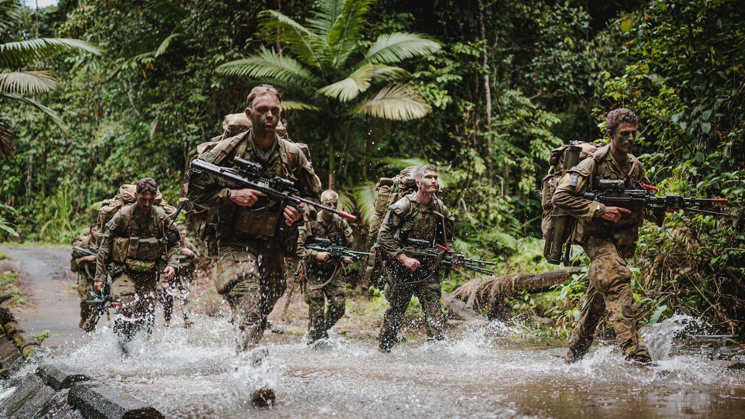 Soldiers from The Royal Australian Regiment during the Duke of Gloucester Cup 2025 in Tully. Picture: CPL Cameron Pegg