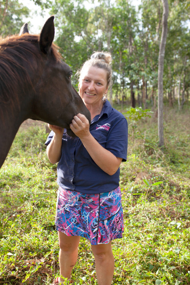 Emma with her horse