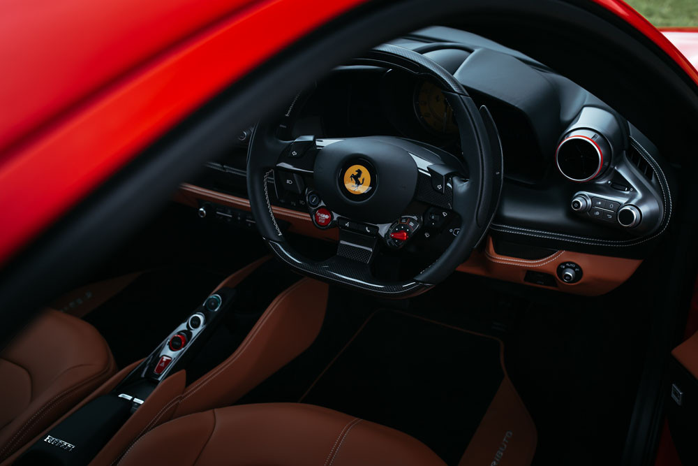 The cockpit of the 330km/h, $570,000 Ferrari 296 GTB.