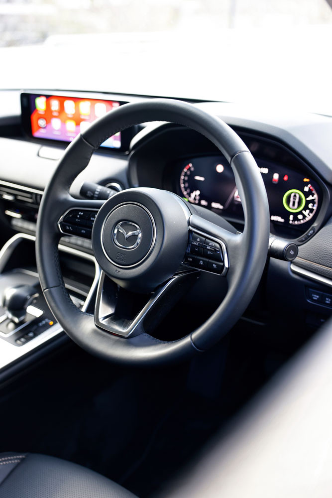 The Mazda CX-60 has had the suspension modified to improve the ride.
