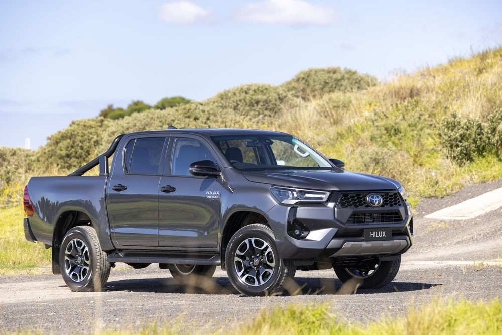 Toyota’s HiLux ute was again the No. 1 vehicle on the sales charts.