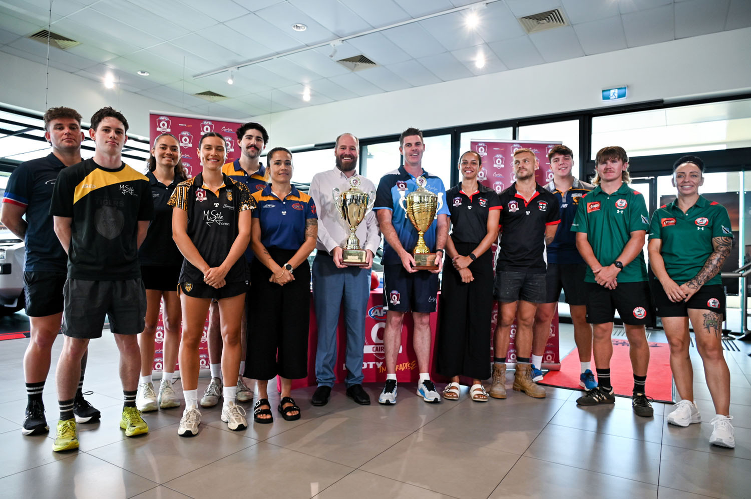 Representatives of AFL Cairns’ clubs are excited about the launch of the 2026 season. Picture: Hugh Bohane