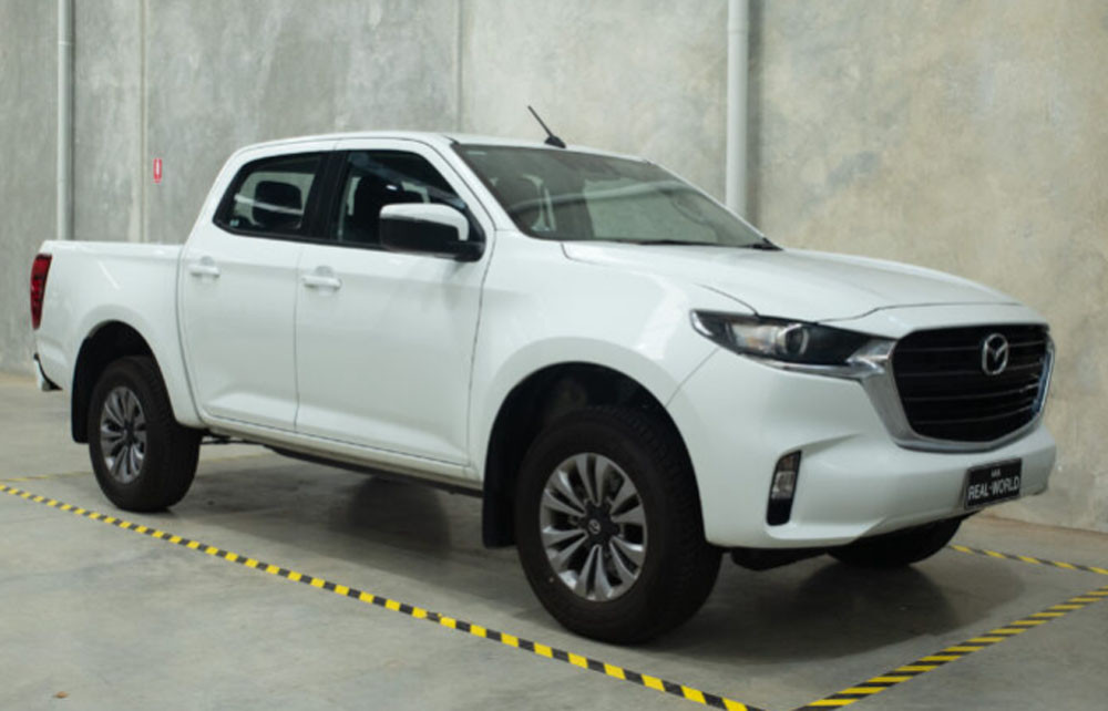 The Mazda BT-50 4x4 XT with a 3.0-litre four cylinder turbodiesel recorded three per cent more on the road than in lab tests (8.2 versus 8). Pictures: AAA