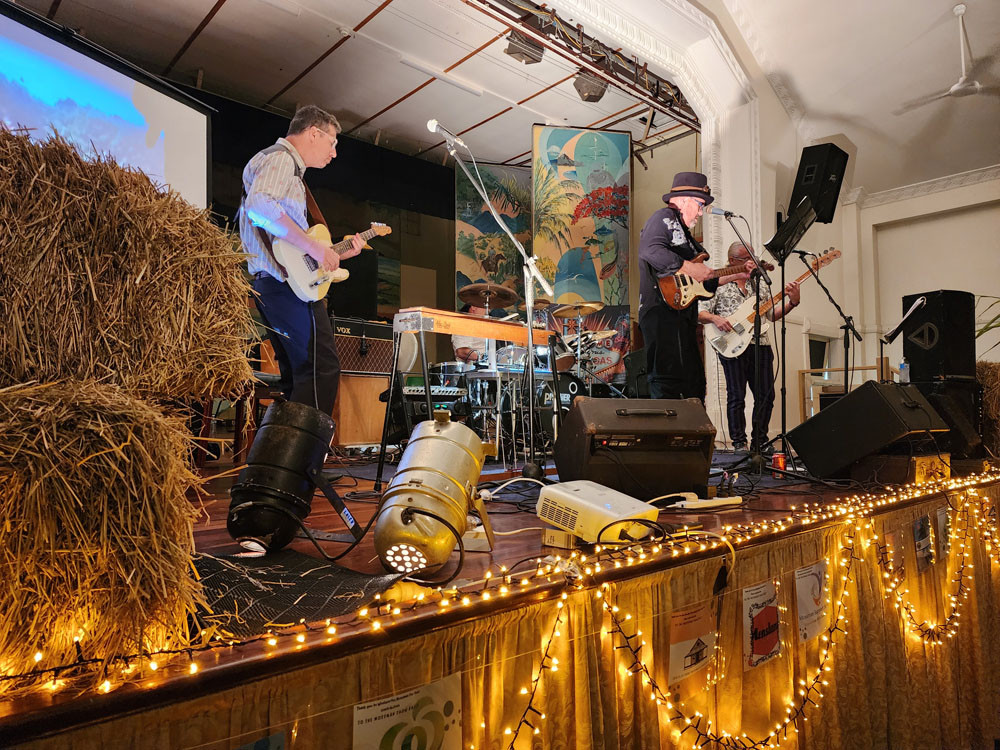 Ruben Dwyer on guitar with the rest of the band at the show ball. Picture: Gary ‘ Gazza’ McIlroy