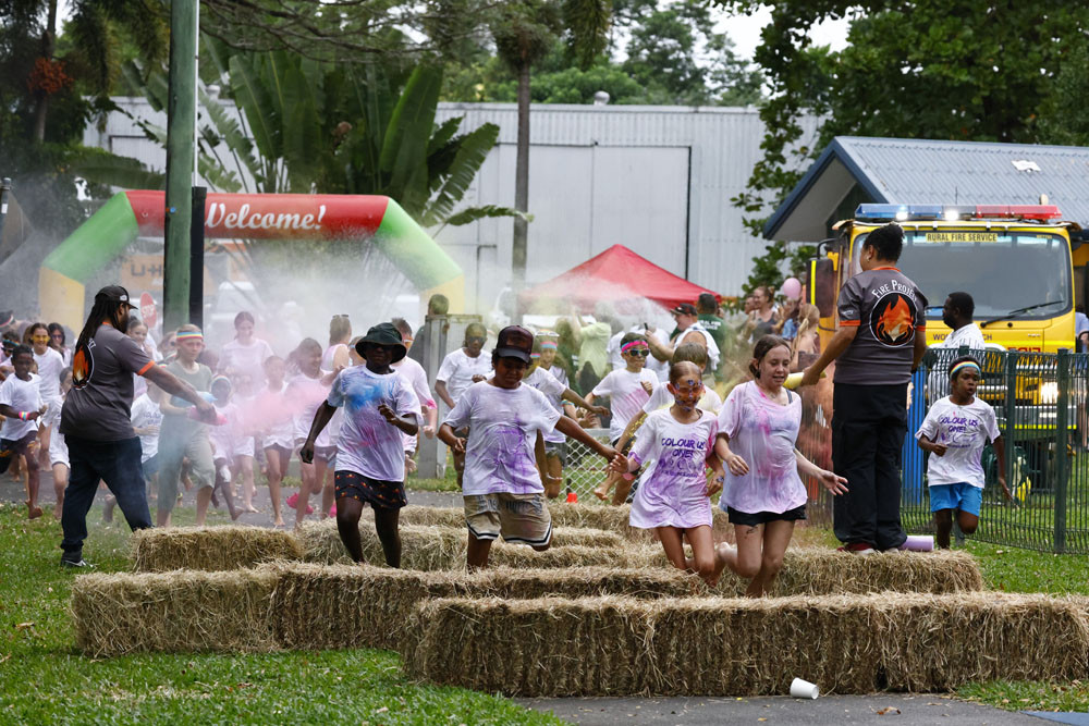 Heaps of fun at the ‘Colour Us One’ reconciliation fun run. Picture: Supplied