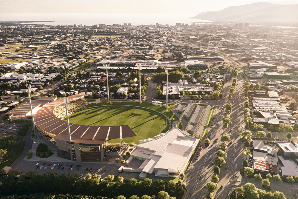 Another rendering of the proposed Cazalys Stadium redevelopment.