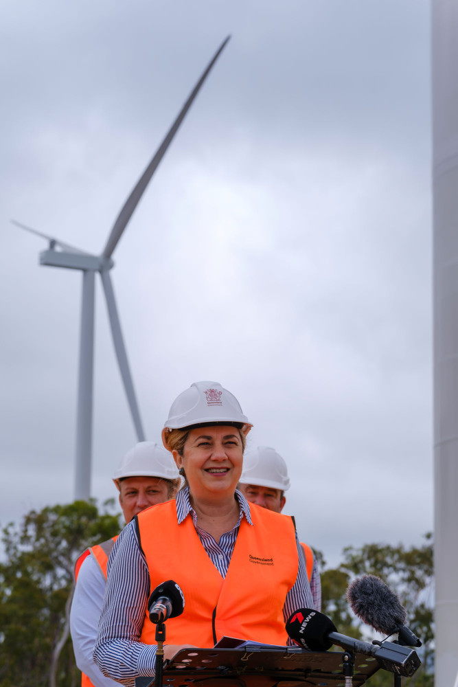 Premier Annastacia Palaszczuk at the Kaban Green Power Hub in Ravenshoe