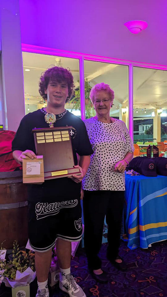 Best all-rounder Cooper Simpson and Collette Crappe