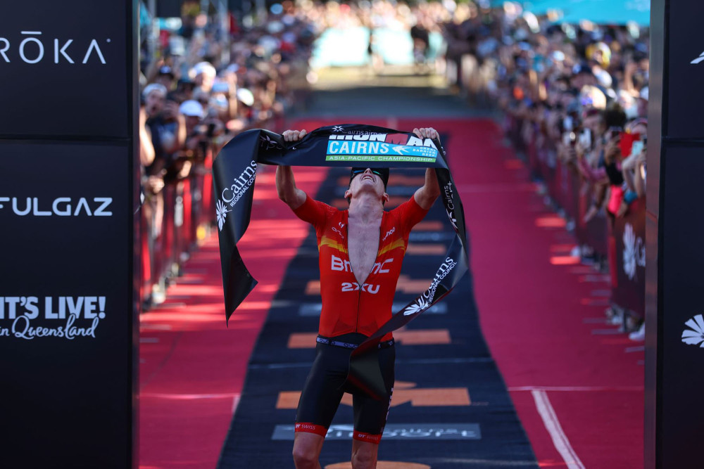 Last year’s Ironman Cairns winner Max Neumann.