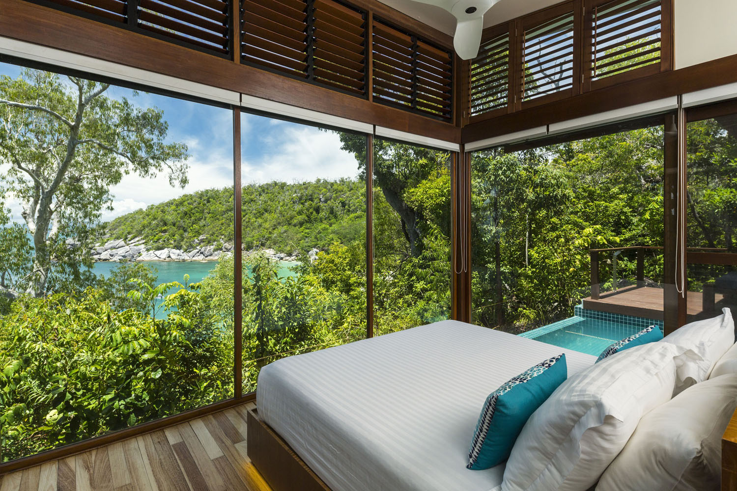 One of the luxury villas.