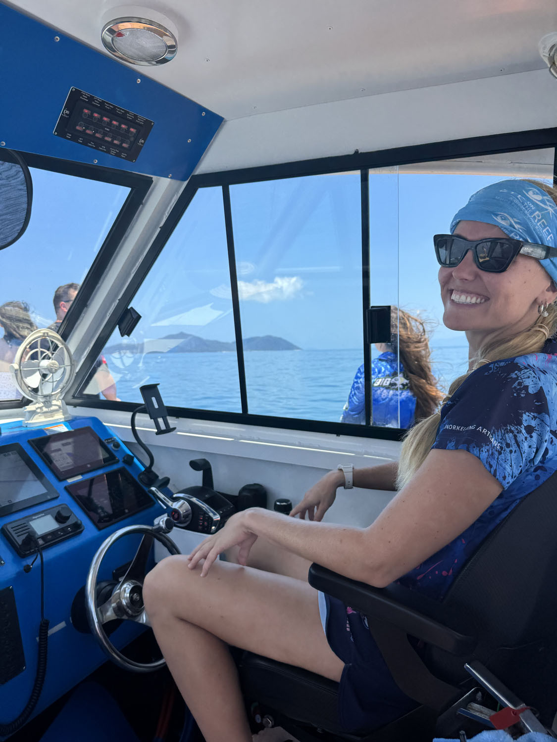 Kiara Brown is also a qualified boat skipper. Picture: Pure Snorkelling
