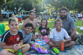 Joshua, Dathan, Patricia, Shekinah, Daniel Jr and Daniel Jones (Cairns CBD).