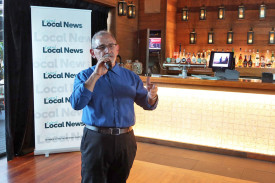 Carl Portella at the Cairns Local News relaunch