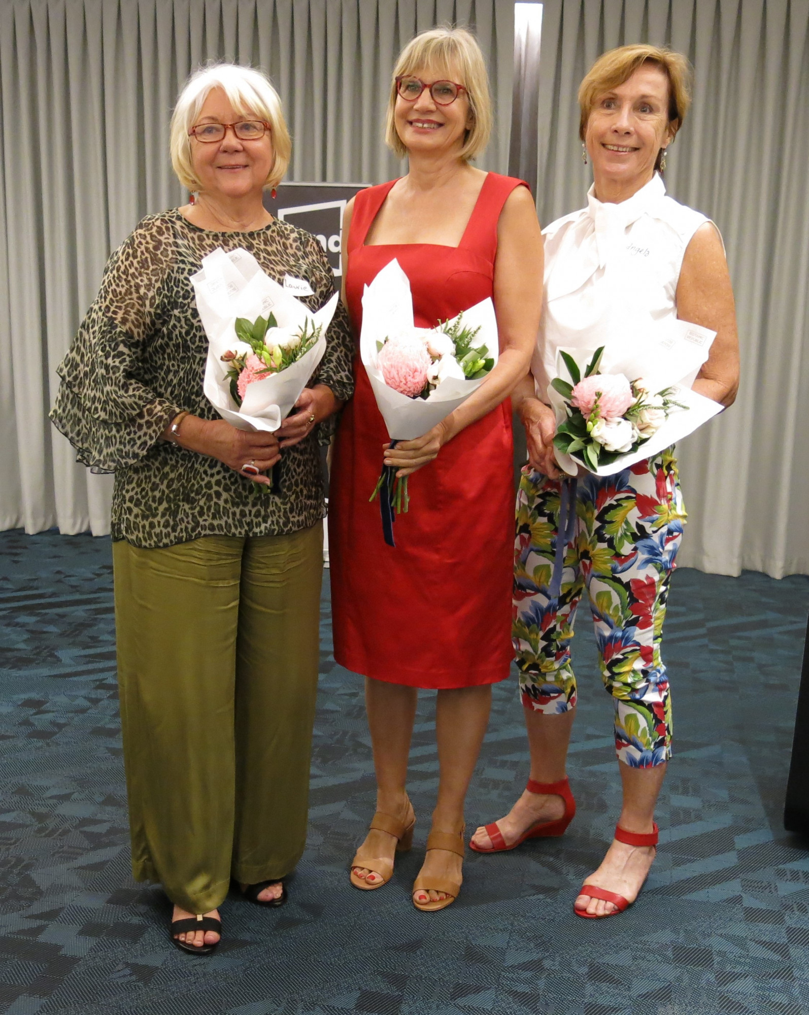 Local writers Laurie Trott, Kerstin Pilz and Angela Murphy spoke at the writer’s breakfast.